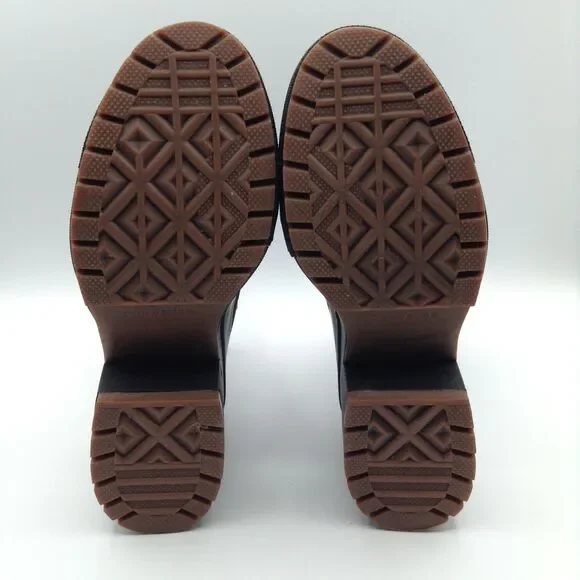 Converse Chuck 70 De Luxe Boots Wn 7.5 Black Platform Combat High Top Goth Shoes - Picture 14 of 15